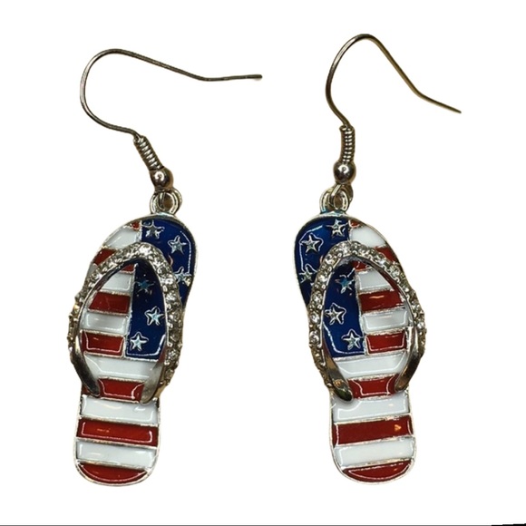 Aldo Jewelry - USA Flag Sandal Earrings